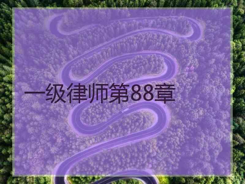 一级律师第88章