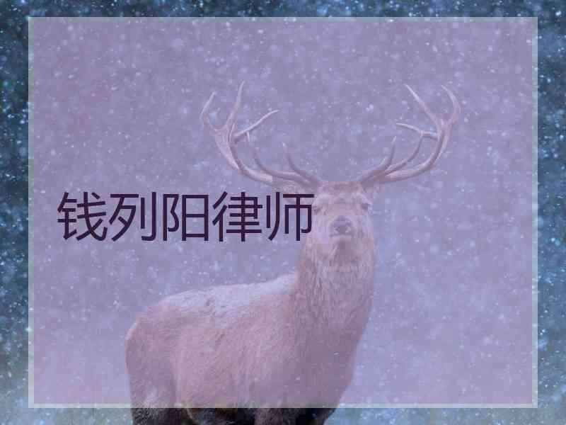 钱列阳律师