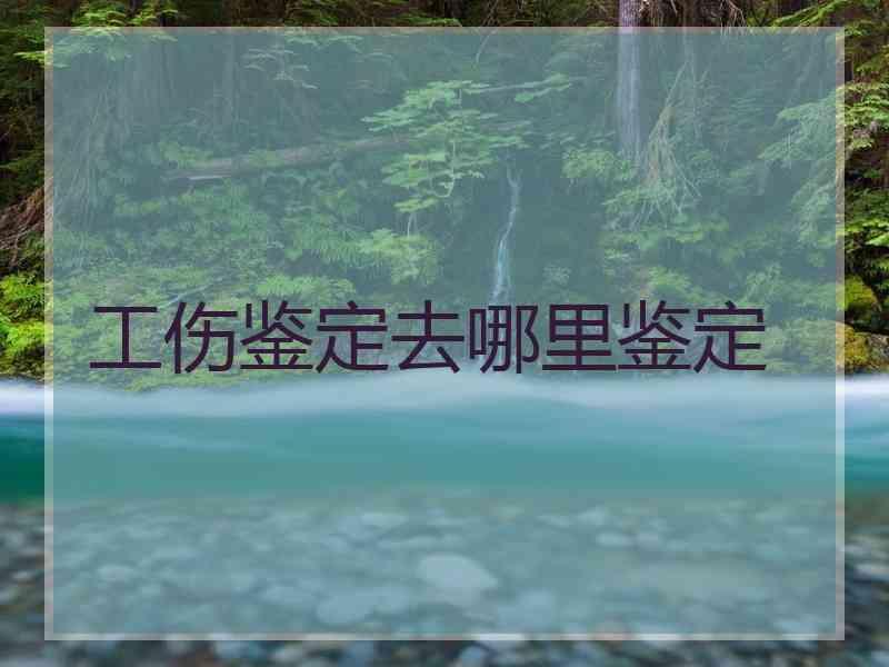 工伤鉴定去哪里鉴定