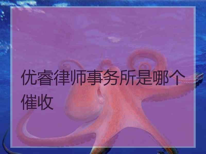 优睿律师事务所是哪个催收