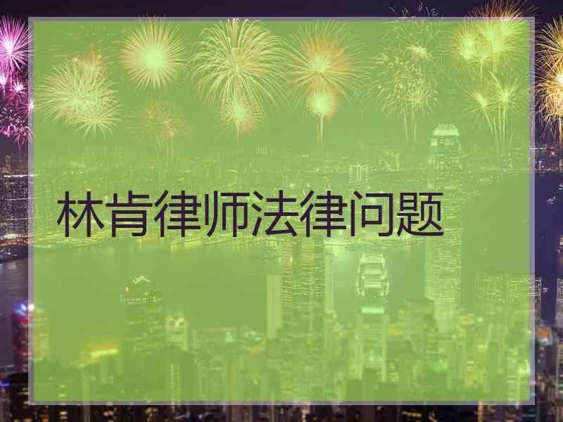 林肯律师法律问题
