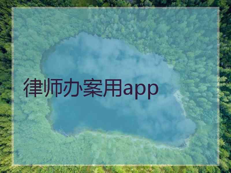 律师办案用app