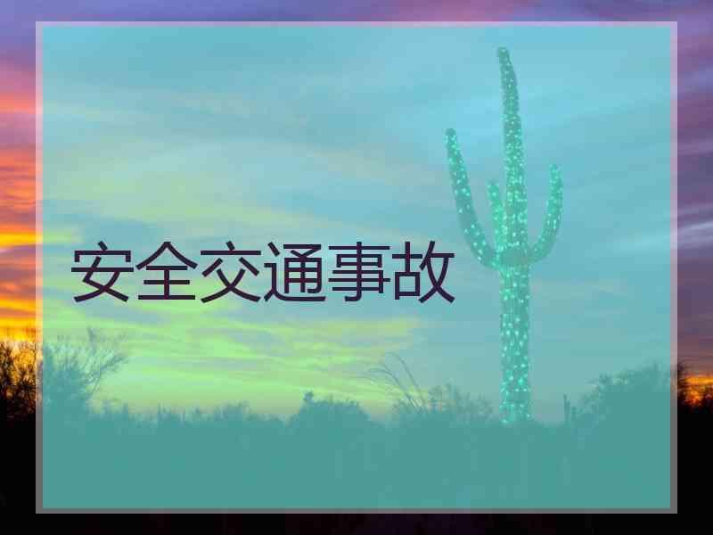 安全交通事故