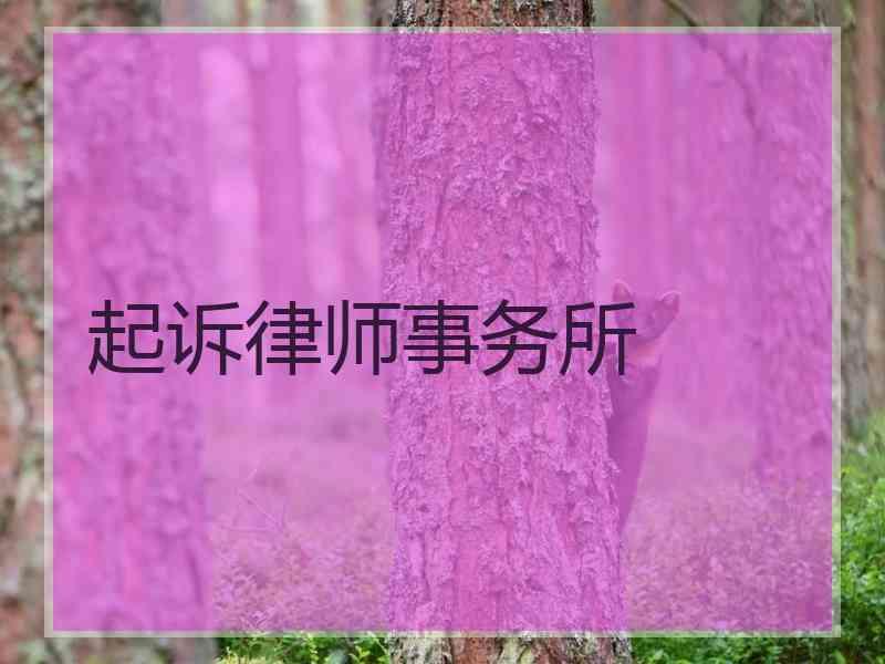 起诉律师事务所