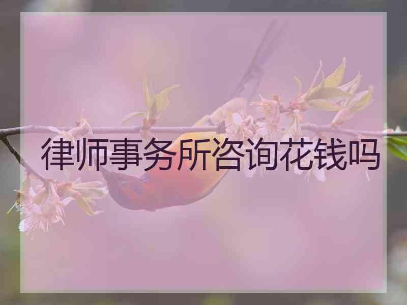 律师事务所咨询花钱吗