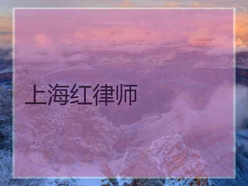 上海红律师