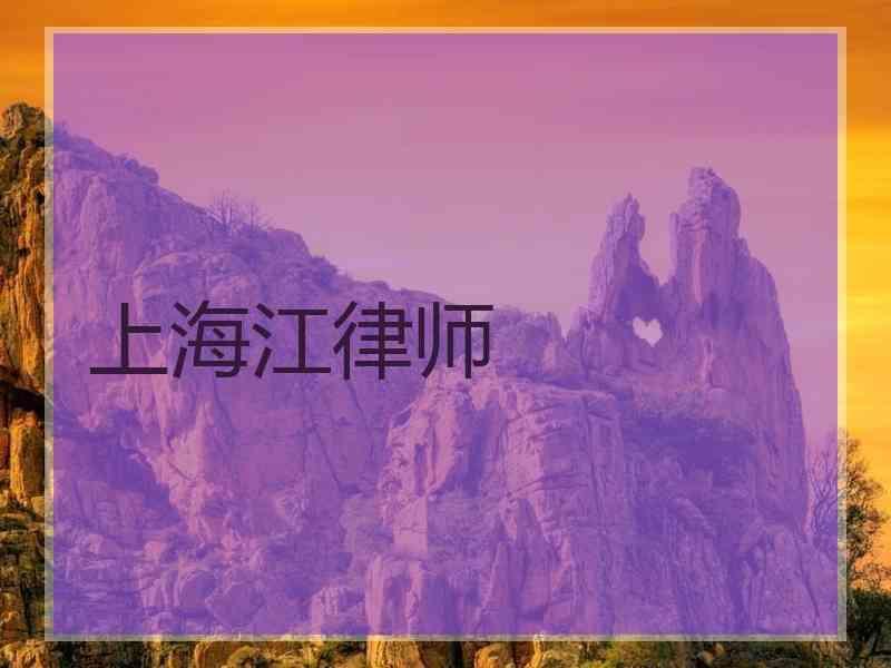 上海江律师