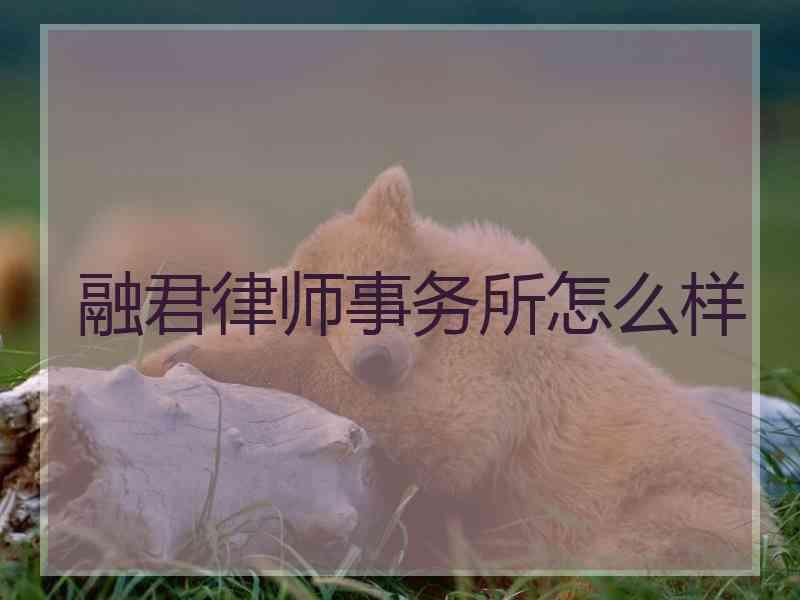 融君律师事务所怎么样