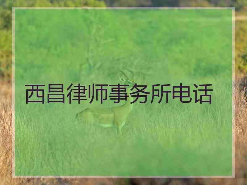 西昌律师事务所电话