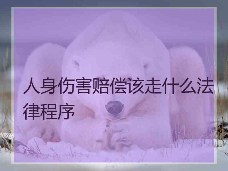 人身伤害赔偿该走什么法律程序