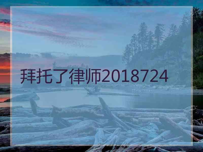 拜托了律师2018724河南拜托啦律师