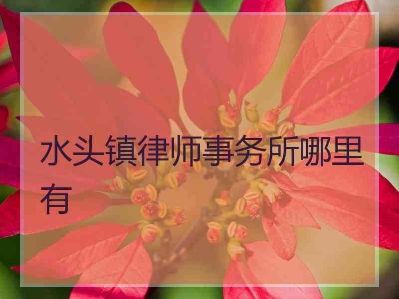 水头镇律师事务所哪里有