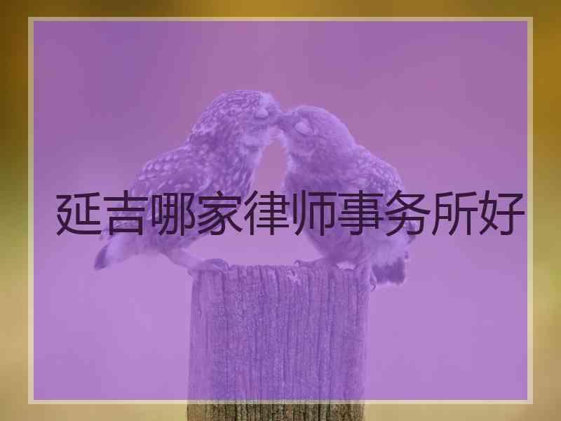 延吉哪家律师事务所好