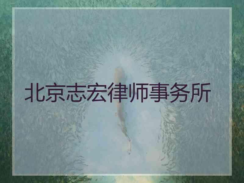 北京志宏律师事务所