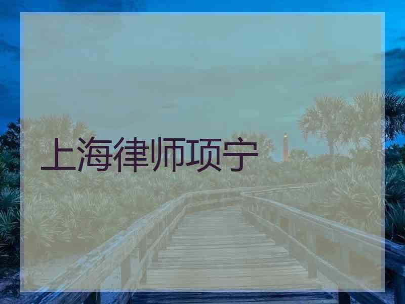 上海律师项宁