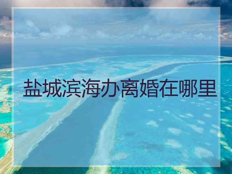 盐城滨海办离婚在哪里