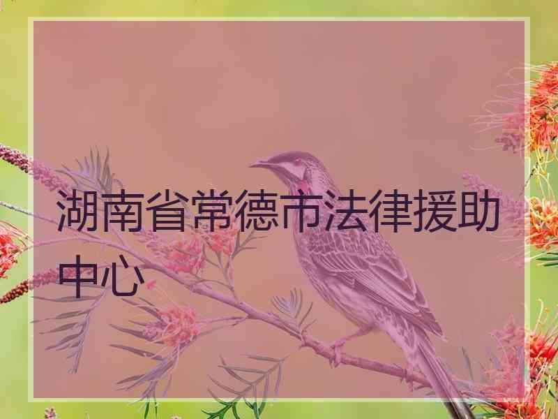 湖南省常德市法律援助中心