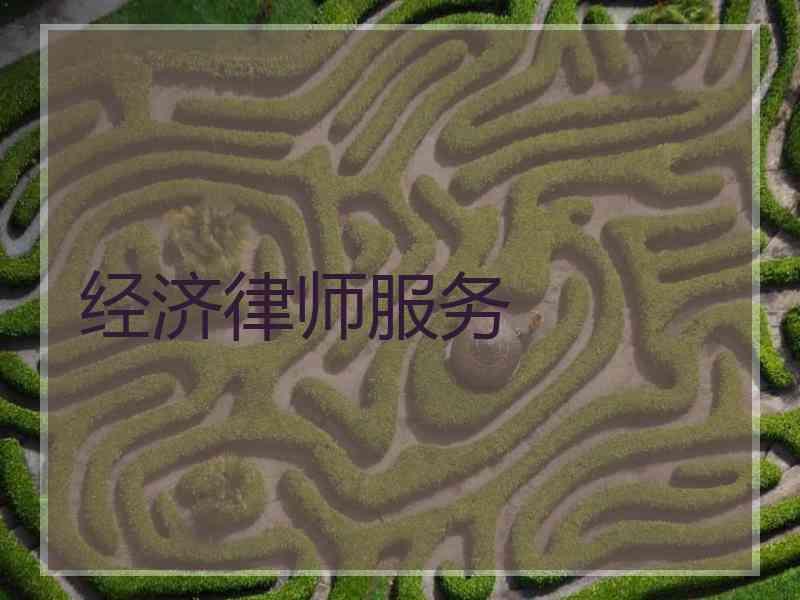 经济律师服务