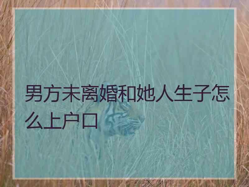 男方未离婚和她人生子怎么上户口