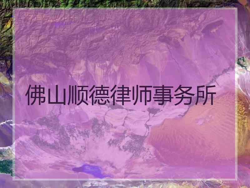 佛山顺德律师事务所