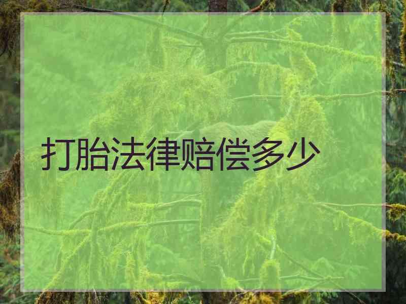 打胎法律赔偿多少