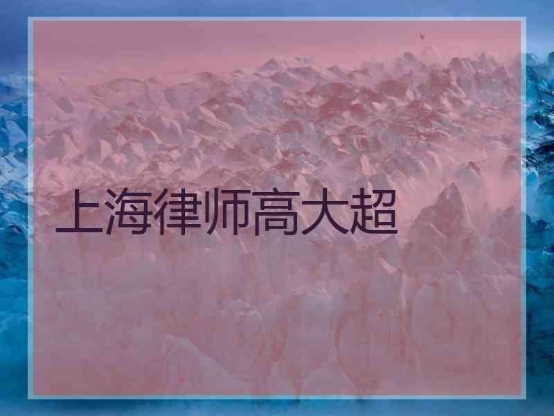 上海律师高大超