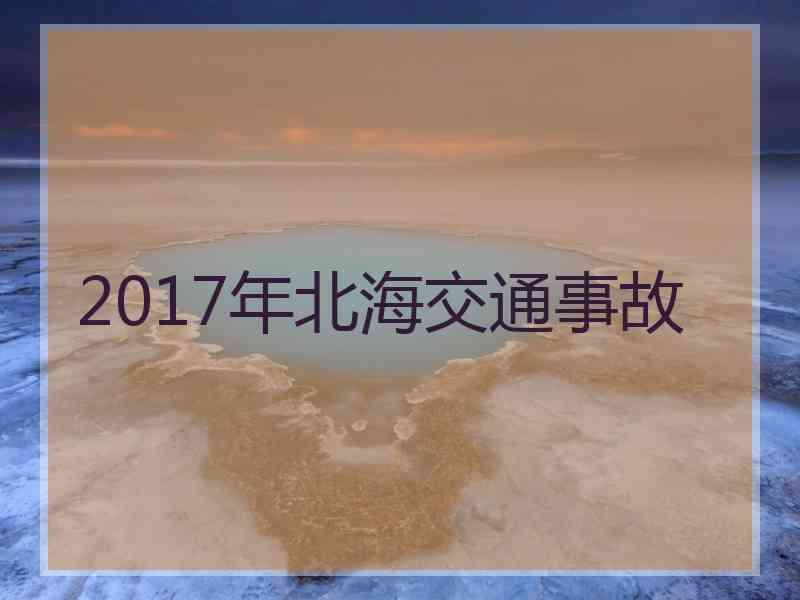 2017年北海交通事故