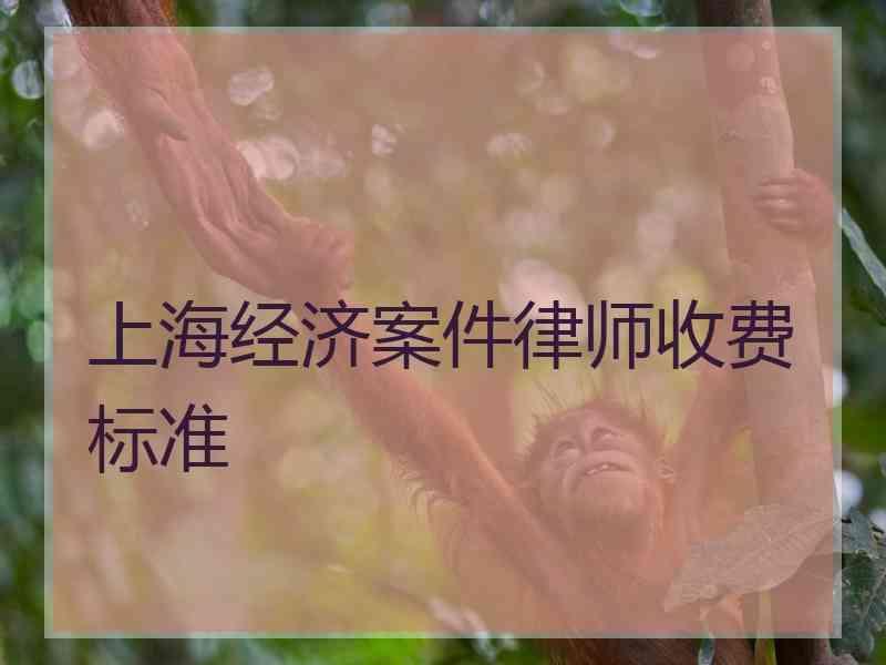 上海经济案件律师收费标准