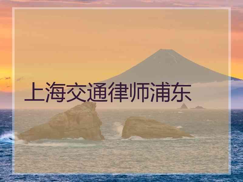 上海交通律师浦东