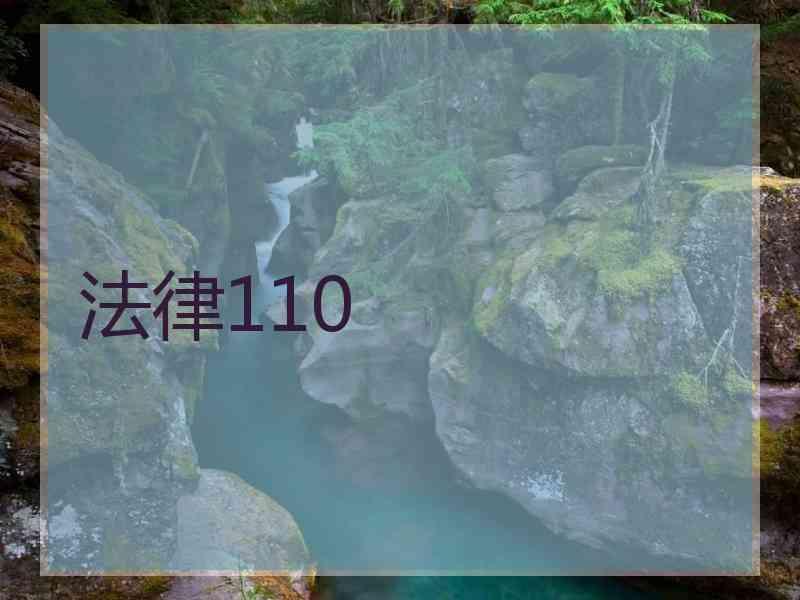 法律110