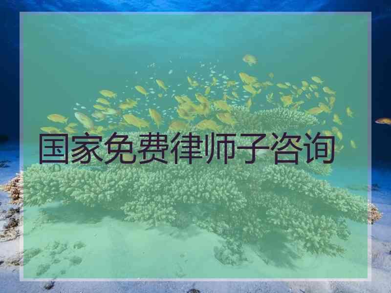 国家免费律师子咨询