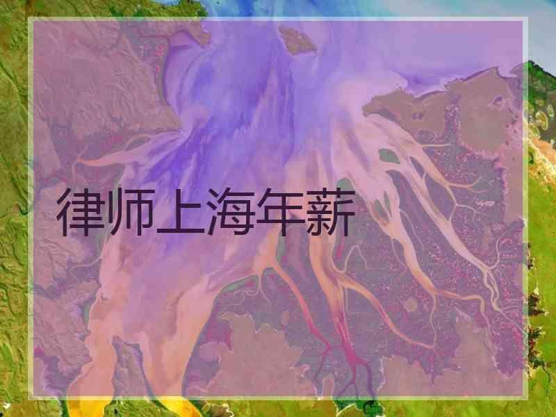 律师上海年薪