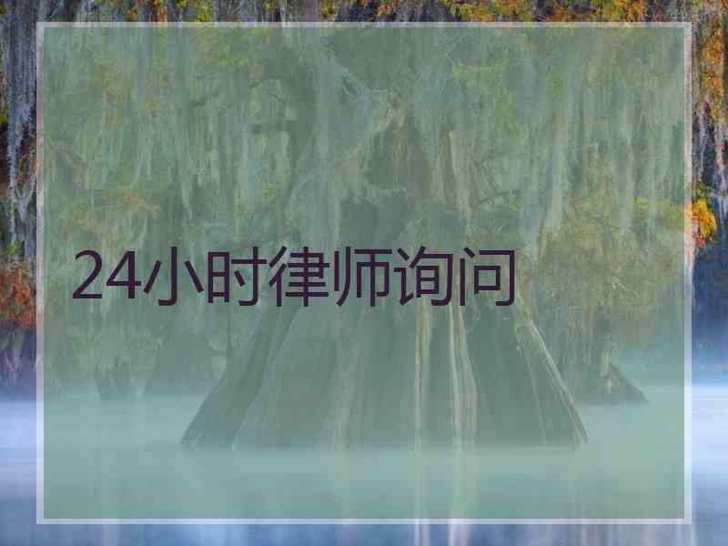 24小时律师询问