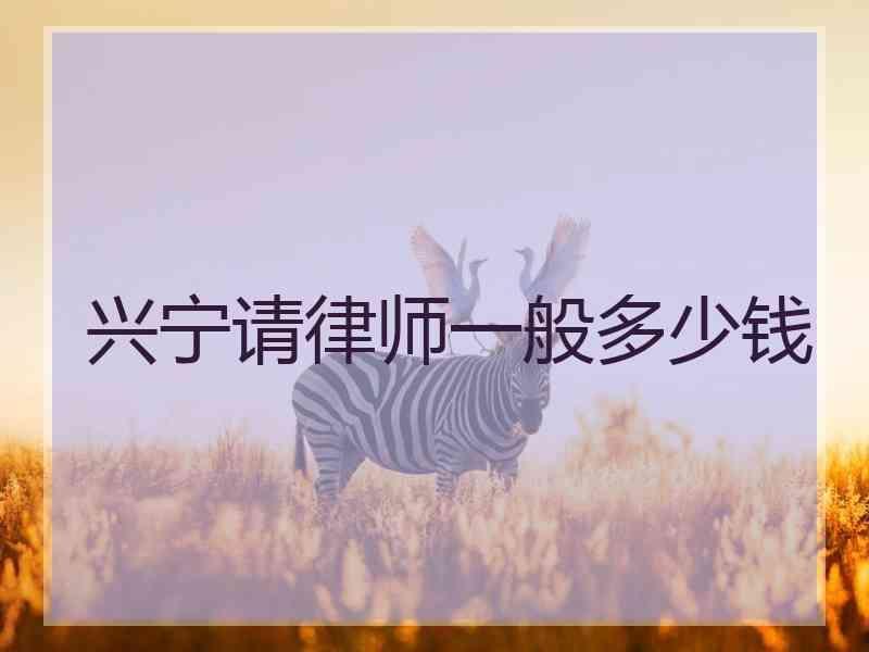 兴宁请律师一般多少钱