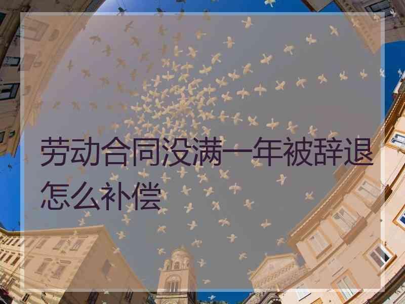 劳动合同没满一年被辞退怎么补偿