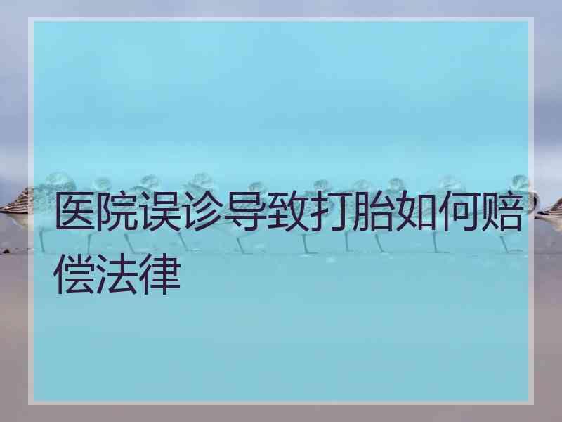 医院误诊导致打胎如何赔偿法律
