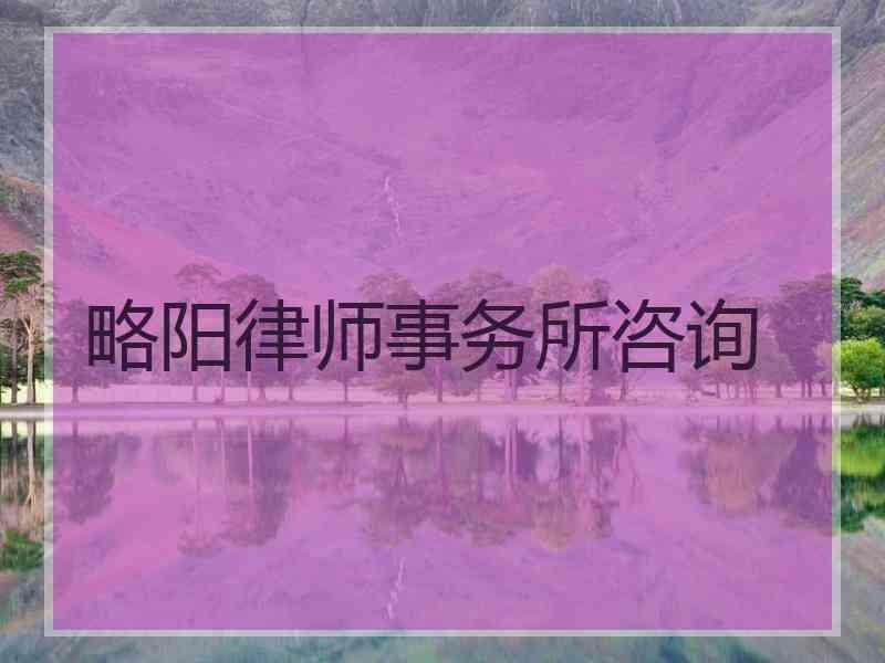 略阳律师事务所咨询