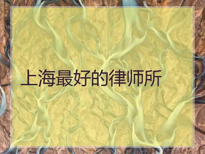 上海最好的律师所