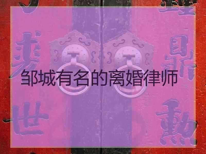 邹城有名的离婚律师