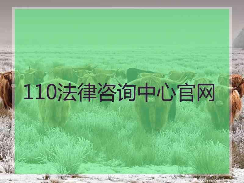 110法律咨询中心官网