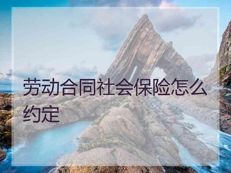 劳动合同社会保险怎么约定