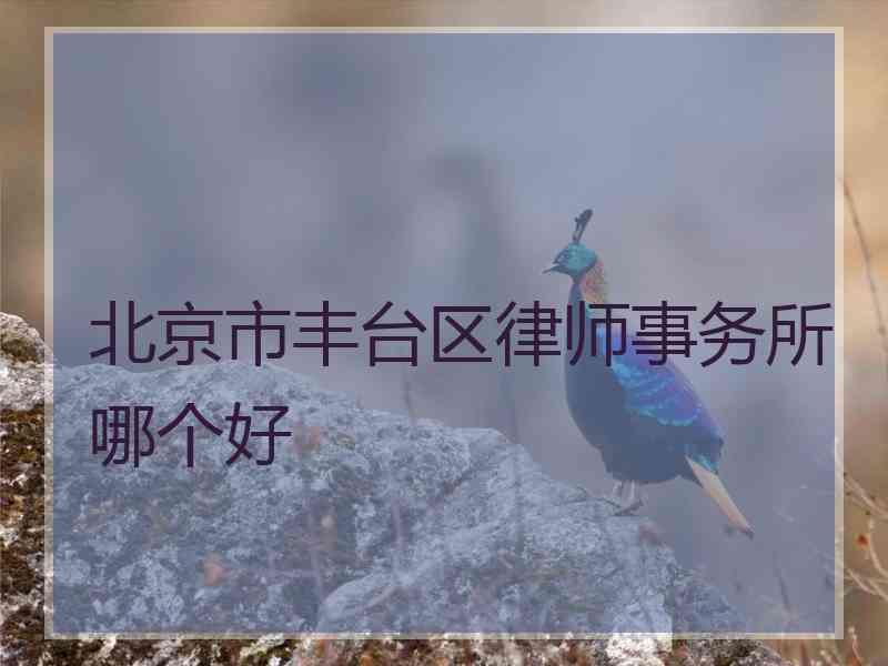 北京市丰台区律师事务所哪个好