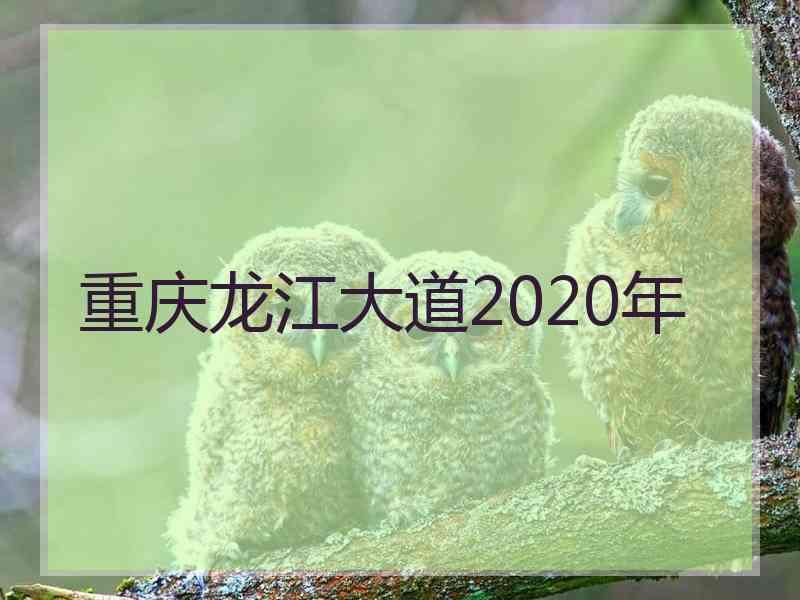 重庆龙江大道2020年