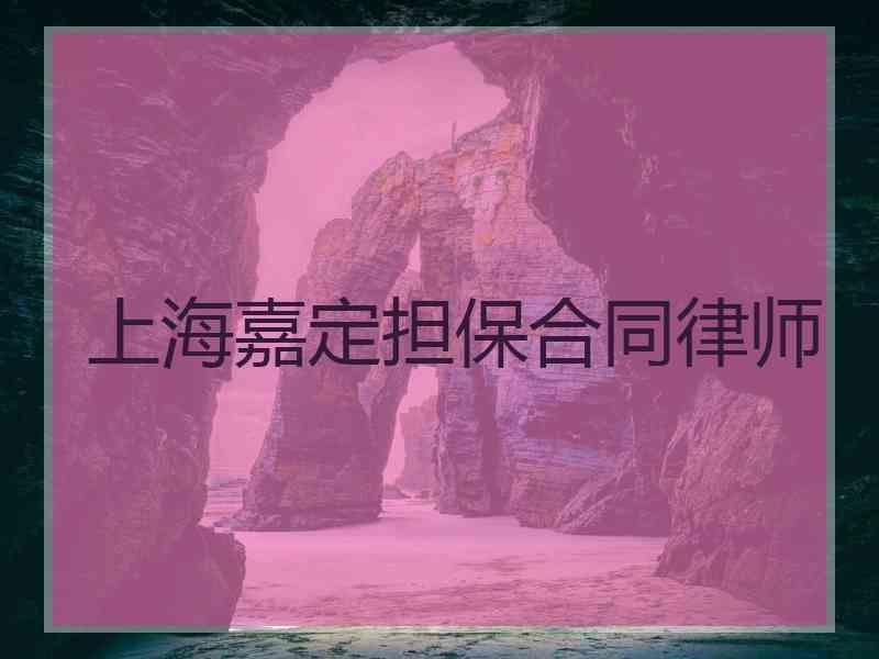 上海嘉定担保合同律师