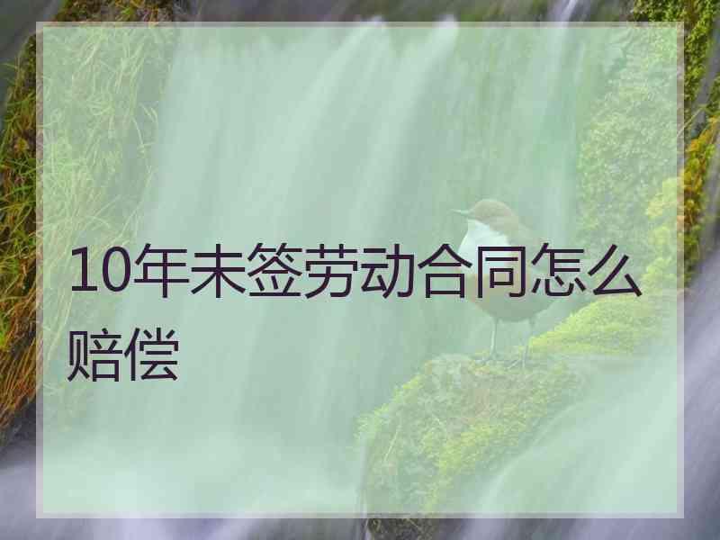 10年未签劳动合同怎么赔偿