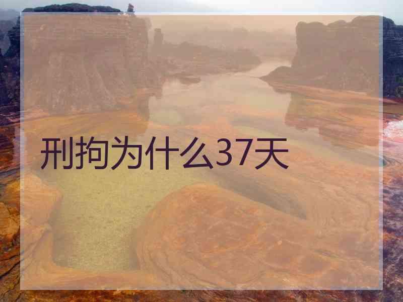 刑拘为什么37天