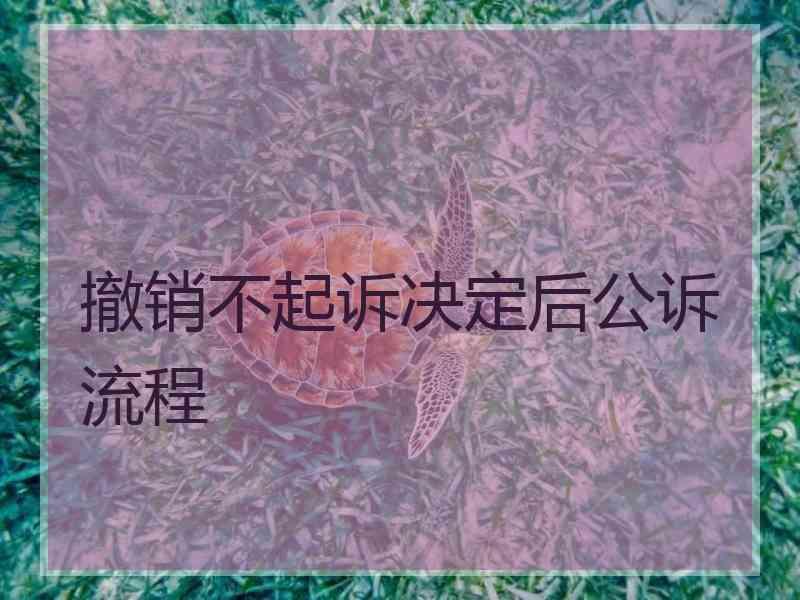 撤销不起诉决定后公诉流程