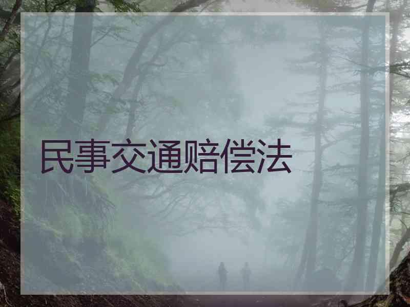 民事交通赔偿法