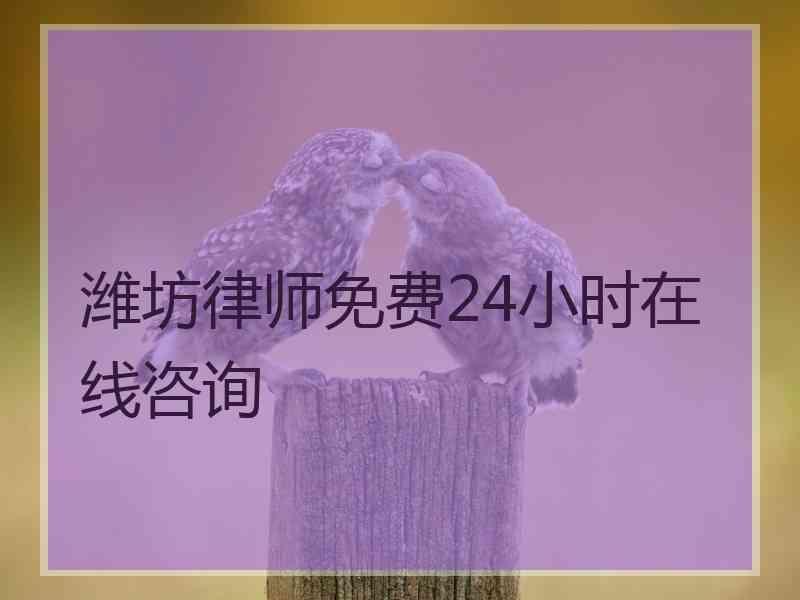 潍坊律师免费24小时在线咨询