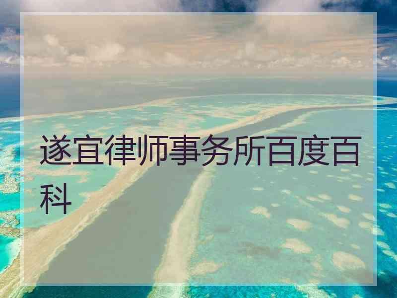 遂宜律师事务所百度百科